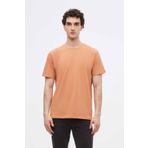 Ds Damat Slim Fit Tarçın Bisiklet Yaka %100 Pamuklu Nefes Alabilen T-Shirt