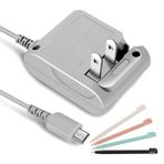 DS Lite Şarj Cihazı, Nintendo DS Lite Sistemleri için FIOTOK Ds Lite Stylus Kalem Yedeği, Nintendo DS Lite Güç Adaptörü ile Uyumlu AC Adaptör Şarj Cihazı Hızlı Şarj Taşınabilir Şarj Cihazı (100-240v)