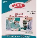 DS Plus 50'li 7.5x7.5 cm Gaz Kompres