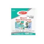 Ds Sağlık Steril Gaz Kompres 7.5x7.5 cm 5'li 100 Zarf
