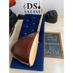 DS Saz Evi Profesyonel Maun Tekne Kısa Sap Bağlama Saz Jacklı Sedefli Kılıf Yedek Tel Tezene Hediye