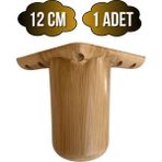 DS Yapı Bohem Yuvarlak 12CM Ahşap Desenli Plastik Ayak Mobilya Masa ve Dolap AYAĞI(12CM)(AHŞAP Desenli) - Ahşap Rengi - 12cm - 1 ADET