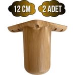 DS Yapı Bohem Yuvarlak 12CM Ahşap Desenli Plastik Ayak Mobilya Masa ve Dolap AYAĞI(12CM)(AHŞAP Desenli) - Ahşap Rengi - 12cm - 2 ADET