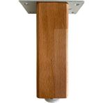 DS Yapı Kale Ayarlı Ahşap Ayak Mobilya Masa ve Dolap Ayağı (8 cm-10 cm-12 cm-15 cm-18 cm-23 cm) (Kayın / Gürgen Ağacı) - Ahşap Rengi - 23cm