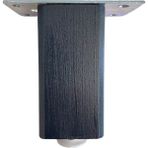 DS Yapı Kale Ayarlı Ahşap Ayak Mobilya Masa ve Dolap Ayağı (8 cm-10 cm-12 cm-15 cm-18 cm-23 cm) (Kayın / Gürgen Ağacı) - Antrasit - 15cm