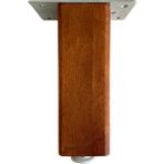 DS Yapı Kale Ayarlı Ahşap Ayak Mobilya Masa ve Dolap Ayağı (8 cm-10 cm-12 cm-15 cm-18 cm-23 cm) (Kayın / Gürgen Ağacı) - Ceviz - 23cm