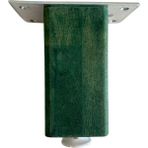 DS Yapı Kale Ayarlı Ahşap Ayak Mobilya Masa ve Dolap Ayağı (8 cm-10 cm-12 cm-15 cm-18 cm-23 cm) (Kayın / Gürgen Ağacı) - Yeşil - 8cm