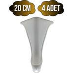 DS Yapı Lüx Lükens Beyaz 20CM Plastik Ayak Mobilya Masa ve Dolap AYAĞI(BEYAZ)(20CM) - 20cm - 4 ADET