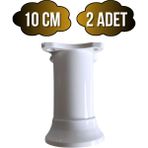 DS Yapı Plastik Beyaz Ayarlanabilir Ayak Masa Dolap ve Mobilya AYAĞI(BEYAZ)(10CM) - 10cm - 2 ADET