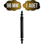 DS Yapı Plastik Siyah Kulp Mobilya ve Dolap KULPU(SİYAH)(96MM - 128MM - 160MM) - 96mm - 1 ADET