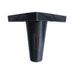 DS Yapı Rüzgar 12CM Plastik Ayak Mobilya Masa ve Dolap AYAĞI(12CM)(SİYAH-AHŞAP Desenli) - Siyah