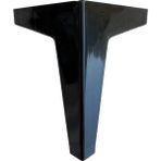 DS Yapı Serçe Düz 15 cm Plastik Mobilya Masa ve Dolap Ayağı (Beyaz - Siyah) - 15cm - 4 ADET