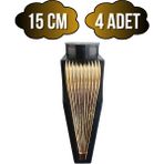DS Yapı Stil 15CM Plastik Ayak Mobilya Masa ve Dolap AYAĞI(15CM)(SİYAH - Altın) - Siyah - 15cm - 4 ADET
