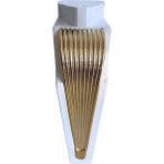 DS Yapı Stil 15CM Plastik Ayak Mobilya Masa ve Dolap Ayağı(Kahverengi-Beyaz-Siyah Altın 15CM) - Beyaz - Gold