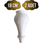 DS Yapı Tombul Beyaz 18CM Plastik Ayak Mobilya Masa ve Dolap AYAĞI(BEYAZ)(18CM) - 18cm - 2 ADET
