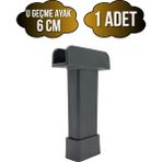 DS Yapı U Geçme Gri Plastik Ayarlı Ayak Mobilya Masa ve Dolap Ayağı(Gri)(6cm - 10CM) - 6cm - 1 ADET