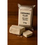 DSH Doğal Seramik Hamuru 2 Kg Doğal Seramik Hamuru, Kil Çamuru, Beyaz Seramik Hamuru Oyun Hamuru Kil Çamuru 2x 1 kg hobi