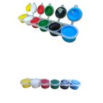 DSH Doğal Seramik Hamuru Akrilik Boya 6 Renkli, Seramik Hamuru, Resim Seti, Kil Çamuru Için Acrylic Paint karışık