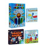 DSH Doğal Seramik Hamuru Ilkokul Tatil Seti - Akıl Zeka Oyunları Seti 2 - Bardak Oyunu, Uzayda Macera, Tangram, Matem. Sudoku