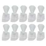 dsheng 10 Adet Maske Kaşık Zeka Araçları Şeffaf Masa Kaşığı Maske Tozu, Cilt Bakımı Için Diy Maske Tozu, Tek Kullanımlık Drinkware