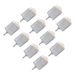 dsheng 10 Adet Mini Elektrik Motoru Motor Motor Küçük Mikro Motor 4 Tekerlekten Çekişli Araç Için Yedek, Yağmurlama Yükseltici Uzatma Aksesuarları (WHITE)