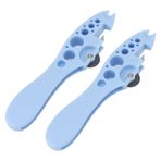 dsheng 2 Adet Ampul şişe açacağı Hemşire Balık şekli Veteriner ilacı Kesici Plastik el şişe Açma Cam şişe Açma aracı Için Screwpull kolları