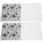 dsheng 2 Adet Kabartma Klasörü Retro Diy Gül Kağıt Kabartma Dizini Kabartma Plakası İçbükey Dışbükey Kabartma Kalıp Şablonu Plastik, Kart Yapımı Için Kabartma Klasörleri 6X6 Kabartma