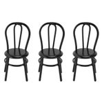 dsheng 3 Adet 1 12 Ölçekli Dollhouse Sandalye, Minyatür Dollhouse Oturma Odası Metal Sandalyeler Dollhouse Mobilya Modeli, Dollhouse Yemek Sandalyeleri Dekorasyon Sahne Süsler (küçük