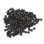 dsheng Ara Parça Boncuk 0.2In Büyük Delikli İnciler Gevşek Boncuklar 10Mm Takı Açıklık Ara Parçaları 0.4In Yuvarlak Delikli Aksesuarlar 200 Boncuk Boncuk Çeşitleri (10 mm tabanca rengi)