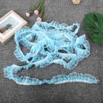 dsheng Diy Dantel Zanaat Aksesuarları 5 Metre Giyim Etekler Satış Payetler Baskı Noktalar Şerit Giyim Dantel Trim Pileler Dantel (BLUE)