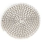 dsheng Diy Firkete Cep Telefonu Için Kristal Rulo Şerit Çift Sıralı Sarma Dekorasyon Rhinestone Şifreli Boncuklu Trim (Çift sıralı beyaz 1 metre)