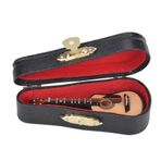 dsheng Gitar Modeli Enstrüman Dekorasyon Ahşap Akustik Gitar Mevcut Siyah Nokta Halk Gitar Süs Müzik Mimarisi Kitleri (8cm)