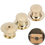 dsheng Pin Arkaları 50 Adet Kitap Pin Kaleci Rozetleri Raptiyeler Broş Aksesuarları Düz ​​Pirinç Yuvarlak Kapaklar Kart Kapağı Mavi Broş Pin Arkaları (GOLD)