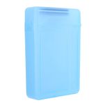 dsheng Sabit Disk Koruma Kutusu Sabit Disk Kutusu 3.5 Şeffaf Abs Neme Dayanıklı Darbeye Dayanıklı Kutu Koruma Çantası Tutucu Kılıf Hdd Depolama Sürücüsü, Dvd Kutuları (BLUE)