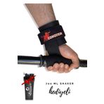 DSport DS-1000044 Conquer Siyah Big Grip Pro Lifting Straps Ağırlık Eldiveni