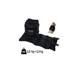 DSport Siyah El-ayak Bilek Ağırlığı Çift (2 ADET) (siyah, 1,5 kg)