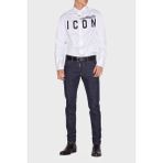 Dsquared2 Cool Guy Streç Pamuklu Skater Skinny Fit Jeans Erkek Kot Pantolon S79LA0054 S30595 470 - Lacivert - 56