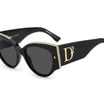 Dsquared2 D2 0032/S Siyah Asetat Havana Erkek Güneş Gözlüğü