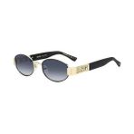 Dsquared2 D2 0155/S Col 0NZ08 53-21-145 Unisex Güneş Gözlüğü - siyah-altın