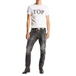 DSQUARED2 Erkek Gri Streç Pamuklu Skinny Fit Jean Pantolon