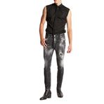 DSQUARED2 Erkek Streç Pamuklu Skinny Fit Jean Pantolon, Siyah, 48 Beden