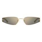 Dsquared2 Kadın Güneş Gözlüğü - Geometrik Rose Altın Metal Çerçeve Füme UV400 Cam %100 UV Koruma 016