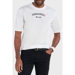 Dsquared2 Logolu Pamuklu Regular Fit T Shirt Erkek T Shirt S74GD1268 S23009 100 - Beyaz