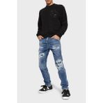 Dsquared2 Logolu Pamuklu Skinny Fit Jeans Erkek Kot Pantolon S74LB1436 S30309 470 - 50 - Lacivert