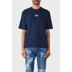 Dsquared2 Pamuklu Bisiklet Yaka Oversize Fit T Shirt Erkek T Shirt S74Gd1267 S23009 478 - Lacivert