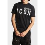 Dsquared2 Pamuklu Bisiklet Yaka Slim Fit T-Shirt Erkek T-Shirt S79GC0003 S23009 980 - Siyah