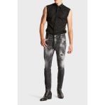 Dsquared2 Streç Pamuklu Skiny Fit Jeans Erkek Kot Pantolon S71LB1373 S30503 900 - 48 - Siyah