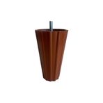 DSYapıAksesuar Armut Kahverengi Plastik 12cm Ayak 8mm Vidalı Mobilya Koltuk Baza Ayağı(KAHVERENGİ 12cm 8mm Vidalı)