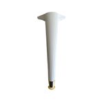 DSYapıAksesuar Desenli 40cm Beyaz Plastik Ayak Mobilya Masa Sehpa Dolap Ayağı(40cm)(BEYAZ ALTIN)