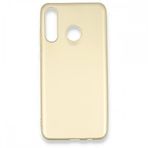 Dtech Huawei P30 Lite Uyumlu Kılıf Yumuşak Dokulu Silikon Gold